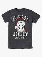 Disney The Nightmare Before Christmas Jolly Santa Jack Mineral Wash T-Shirt