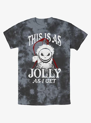 Disney The Nightmare Before Christmas Jolly Santa Jack Tie-Dye T-Shirt