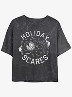 Disney The Nightmare Before Christmas Holiday Scares Vampire Teddy Mineral Wash Girls Crop T-Shirt