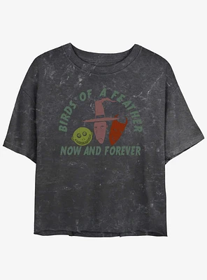 Disney The Nightmare Before Christmas Now and Forever Lock, Shock, & Barrel Mineral Wash Girls Crop T-Shirt