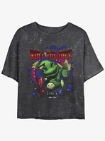 Disney The Nightmare Before Christmas Oogie Boogie Dice Mineral Wash Girls Crop T-Shirt