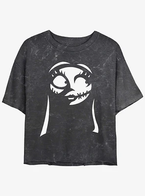 Disney The Nightmare Before Christmas Sally Mineral Wash Girls Crop T-Shirt