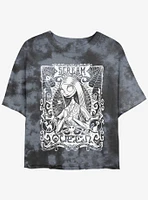 Disney The Nightmare Before Christmas Sally Scream Queen Tie-Dye Girls Crop T-Shirt