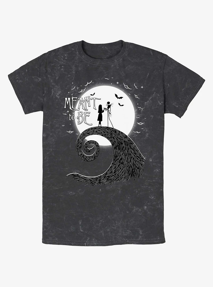 Disney The Nightmare Before Christmas Jack and Sally Meant To Be Mineral Wash T-Shirt