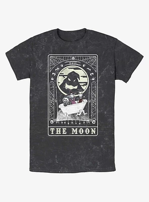 The Nightmare Before Christmas Oogie Boogie Moon Tarot Card Mineral Wash T-Shirt