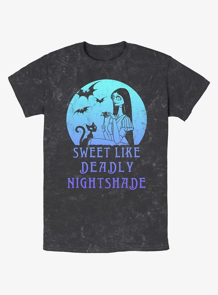 Disney The Nightmare Before Christmas Sally Sweet Like Deadly Nightshade Mineral Wash T-Shirt