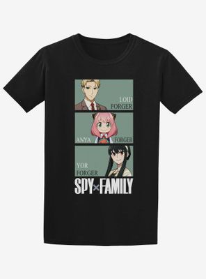 Spy X Family Forger Panels Boyfriend Fit Girls T-Shirt