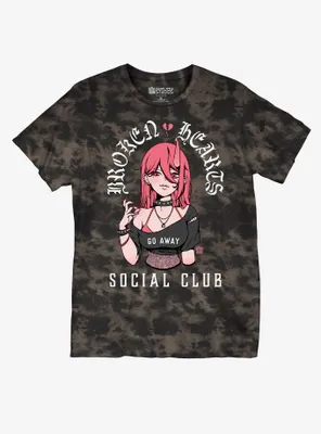 Broken Hearts Social Club T-Shirt By Square Apple Studios