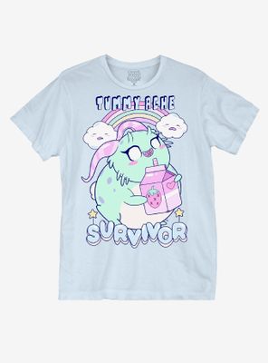 Pastel Creature Tummy Ache T-Shirt By Toon Lord