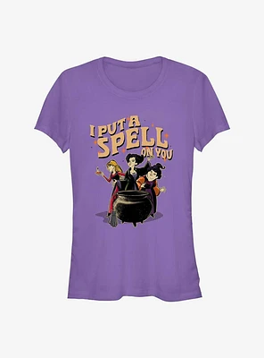 Disney Hocus Pocus Sanderson Sisters Cauldron Spell Girls T-Shirt