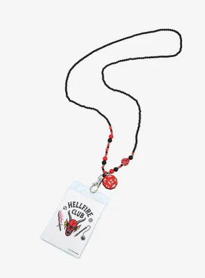 Stranger Things Hellfire Club Beaded Lanyard - BoxLunch Exclusive