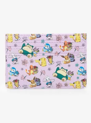 Loungefly Pokémon Floral Teacups Allover Print Cardholder - BoxLunch Exclusive