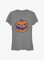 Disney The Nightmare Before Christmas Pumpkin Lettering Girls T-Shirt