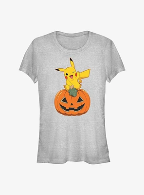 Pokemon Pikachu Pumpkin Girls T-Shirt