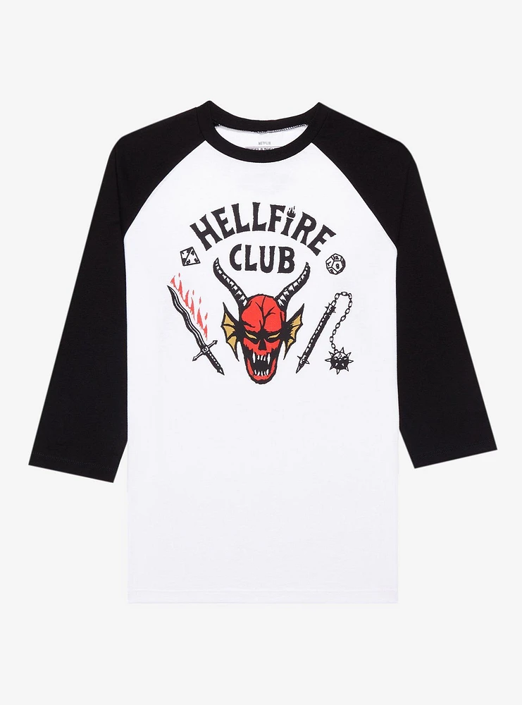 Stranger Things Hellfire Club Raglan T-Shirt