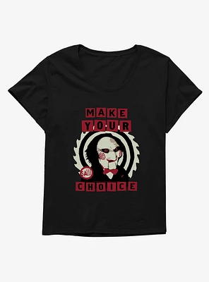 Saw Make Your Choice Girls T-Shirt Plus