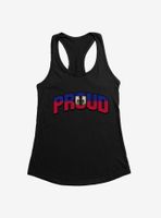 Haiti Flag Womens Tank Top