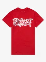Slipknot Puff Paint Logo Boyfriend Fit Girls T-Shirt