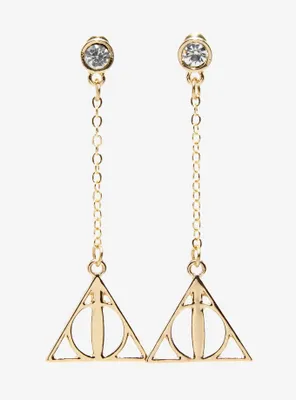 Harry Potter Deathly Hallows Bling Earrings