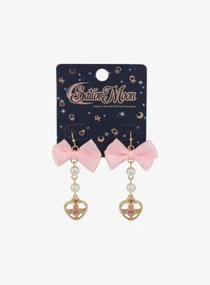 Sailor Moon Cosmic Heart Compact Bow Earrings