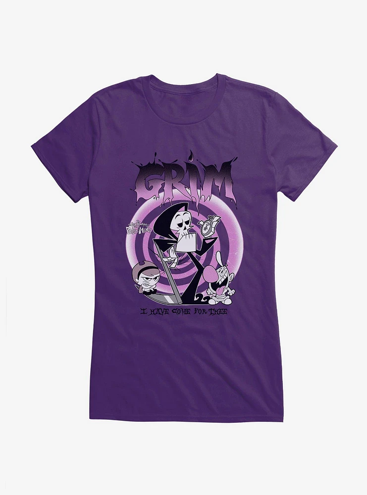 Grim Adventures Of Billy And Mandy Come For Thee Girls T-Shirt