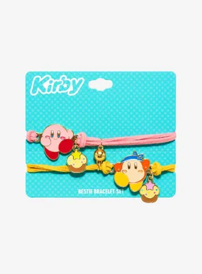 Kirby Waddle Dee Cupcake Best Friend Cord Bracelet Set