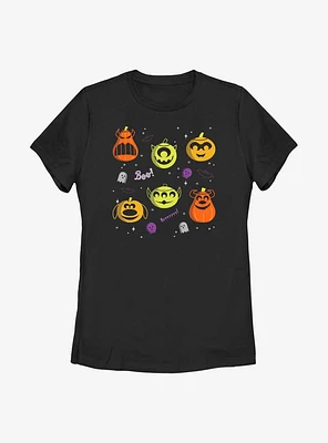 Disney Pixar Character Pumpkin Collage Womens T-Shirt