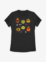 Disney Pixar Character Pumpkin Collage Womens T-Shirt