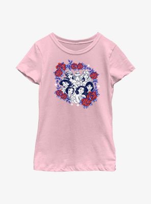 Disney Princesses Rose Frame Youth Girls T-Shirt
