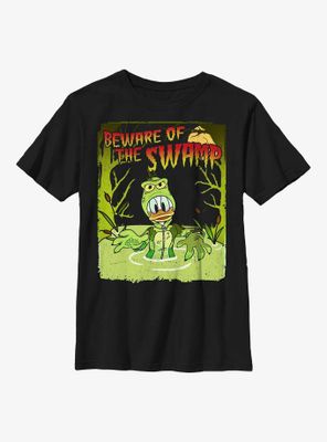 Disney Donald Duck Swamp Monster Poster Youth T-Shirt