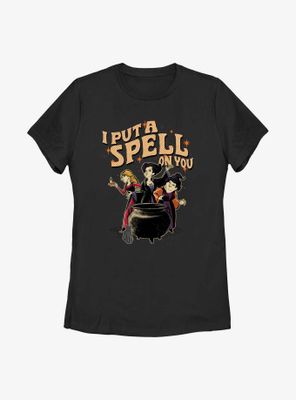Disney Hocus Pocus Cauldron Put A Spell On You Womens T-Shirt