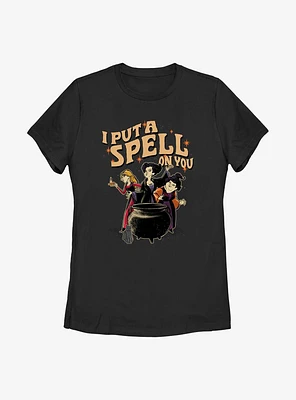 Disney Hocus Pocus Cauldron Put A Spell On You Womens T-Shirt
