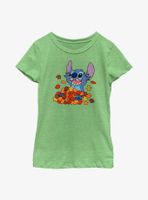 Disney Lilo & Stitch Leaf Pile Youth Girls T-Shirt