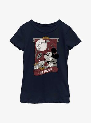 Disney Mickey Mouse Vintage The Moon Tarot Youth Girls T-Shirt