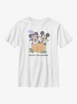 Disney Mickey Mouse & Minnie Happy Halloween Youth T-Shirt
