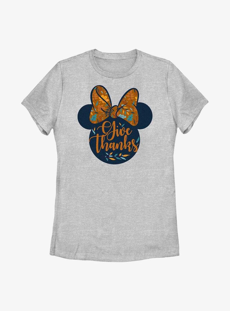 Disney Minnie Mouse Give Thanks Womens T-Shirt