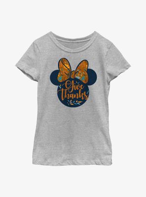 Disney Minnie Mouse Give Thanks Youth Girls T-Shirt