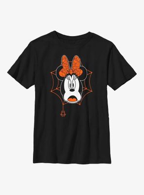 Disney Minnie Mouse Scared Webs Youth T-Shirt