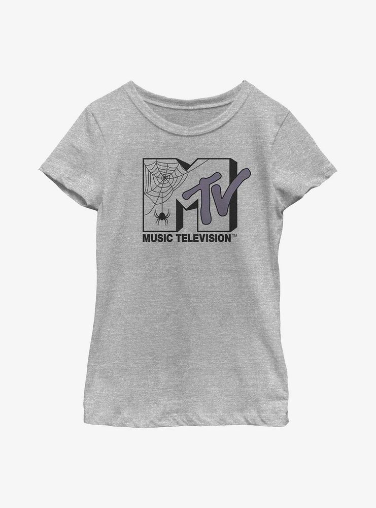 MTV Spider Web Logo Youth Girls T-Shirt