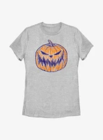 Disney Nightmare Before Christmas Pumpkin Text Womens T-Shirt