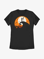 Disney Nightmare Before Christmas Haunt Spiral Hill Womens T-Shirt