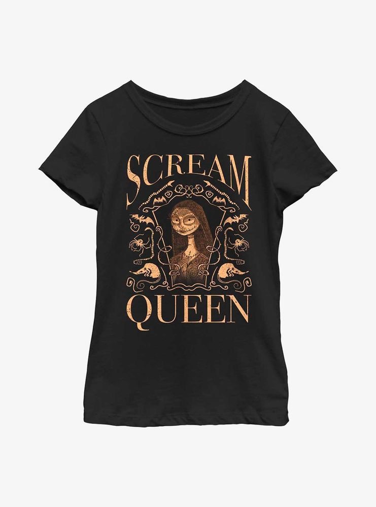 Disney Nightmare Before Christmas Scream Queen Sally Youth Girls T-Shirt