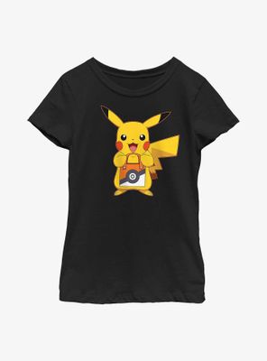 Pokemon Pikachu Trick-Or-Treat Youth Girls T-Shirt