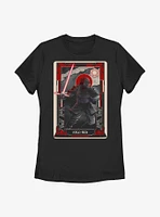 Star Wars The Force Awakens Kylo Ren Tarot Card Womens T-Shirt