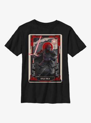 Star Wars The Force Awakens Kylo Ren Tarot Card Youth T-Shirt