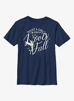 Disney Tinker Bell A Girl Loves Fall Youth T-Shirt