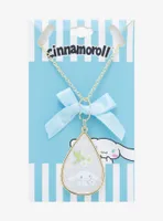 Cinnamoroll Floral Opal Pendant Necklace