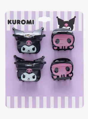 Kuromi Skull Mini Claw Hair Clip Set