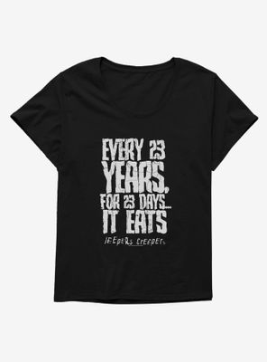 Jeepers Creepers 23 Years For Days Womens T-Shirt Plus