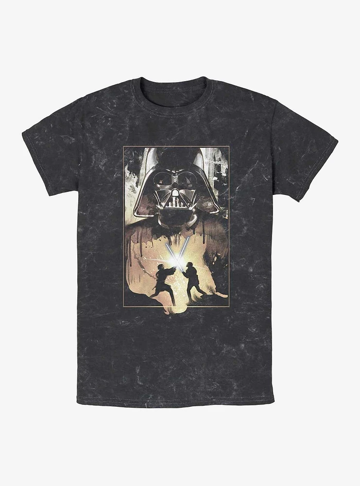 Star Wars Vader Raw Battle Mineral Wash T-Shirt